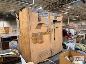 lot 267 image: Wooden cabinet with engine filters ...