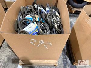 lot 292 image: Mixed engine and machine belts...