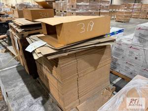 lot 319 image: Medium cardboard boxes...