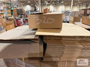 lot 320 image: (300) 18x16x7 cardboard boxes...
