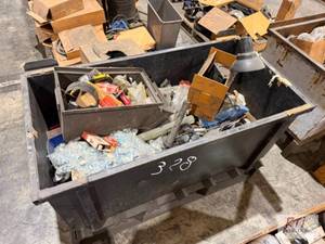 lot 328 image: Miscellaneous parts in steel bins...