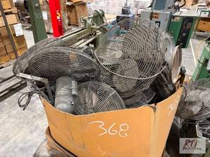 lot 368 image: Floor and bench fans...