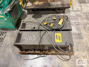 lot 383 image: ESAB coolant circulators...