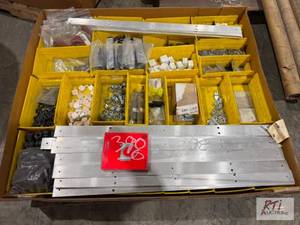 lot 398 image: Hardware bins with parts&nbsp...