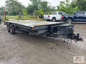 lot 4 image: 18ft deckovertilting trailer, 8ft ...