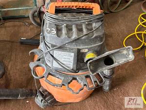 lot 73 image: Rigid shop vacuum and Shop-Vac...