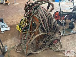 lot 83 image: (2) torch carts with A&O hoses...