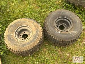 lot 20 image: (2) Lawn mower tires. 20x8.00-8.&nb...
