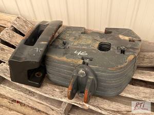lot 46 image: (6) New Holland weights and bracket...
