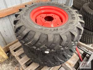 lot 65 image: (2) New Kubota R14T 12-16.5 Loaded ...