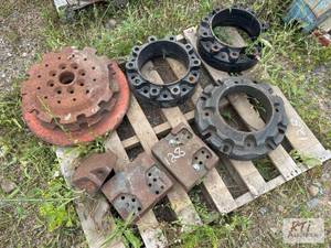 lot 128 image: (8) Miscellaneous rear weights.&nbs...