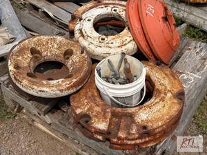 lot 131 image: (12) miscellaneous rear weights.&nb...