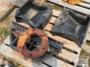 lot 132 image: (3) front weight brackets and (2) r...