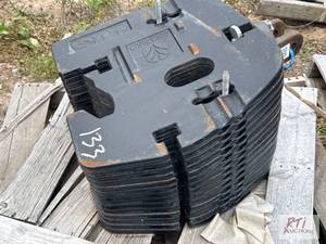lot 133 image: (14) New Holland front weights.&nbs...