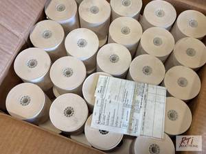 lot 154 image: Box of 3in cash register tape.&nbsp...