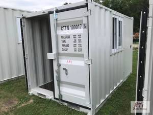 lot 20 image: New container office, 10ft x 74in x...