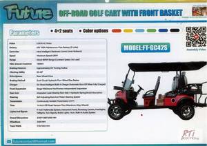 lot 71 image: Future off road electric golf cart,...