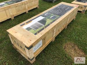 lot 76 image: ATS 11ft x 19ft metal garage shed w...