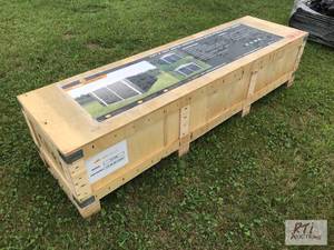 lot 77 image: ATS 11ft x 19ft metal garage shed w...