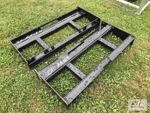 lot 85 image: 2X Wolverine fork carriage for skid...