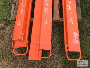 lot 90 image: 3X 82in fork extensions. MDI Item ...