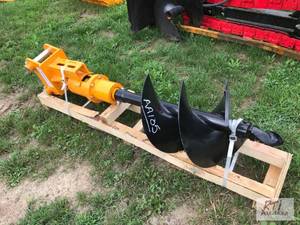 lot 172 image: Hydraulic post hole digger for Cat ...