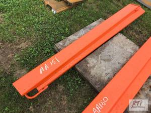 lot 181 image: Pair of 76in fork extensions. MDI ...