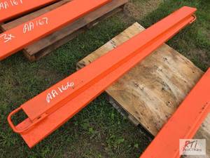 lot 182 image: Pair of 76in fork extensions. MDI ...
