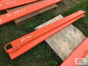 lot 183 image: Pair of 76in fork extensions. MDI ...