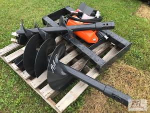 lot 224 image: Wolverine hydraulic post hole digge...