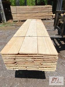lot 241 image: 160SQFT of fresh cut spruce panelin...