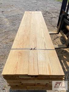 lot 243 image: 160BDFT of Ash boards. 1IN X RIN X ...