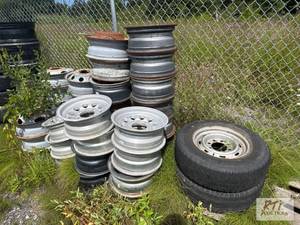 lot 255 image: Approximately (50) assorted 8 lug r...