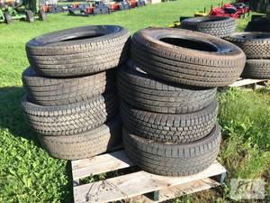 lot 258 image: (8) Mixed used truck tires. Item is...