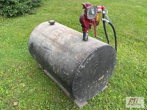 lot 275 image: 200 gallon fuel tank with agway han...