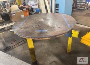 lot 282 image: 2 inch steel layout welding table. ...