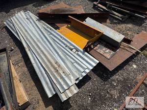 lot 315 image: Pallet of miscellaneous steel an...