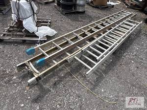 lot 343 image: Lot of assorted ladders, ranging up...