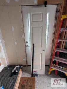 lot 353 image: Barn Door, white paneled. &nbspInt...
