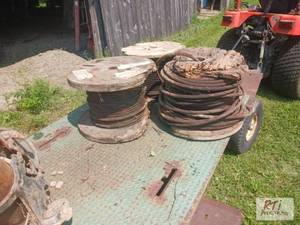lot 358 image: (3) Rolls of winch cable. The item ...