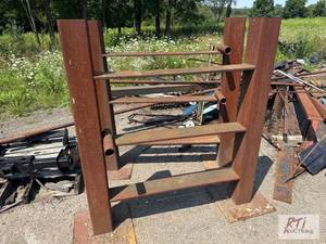 lot 363 image: (2) Steel racks. This item is locat...
