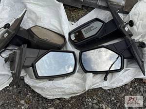 lot 364 image: (2) Pairs of white side mirrors ...
