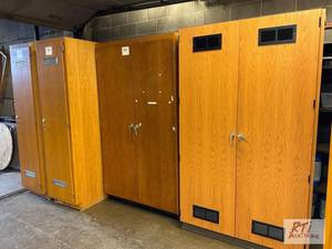 lot 447 image: Pioneer CSD. (4) wooden cabinets...