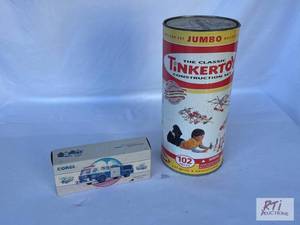 lot 26 image: Tinker Toy construction set and Cor...
