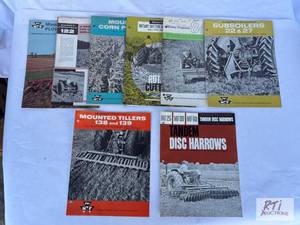 lot 72 image: Massey Ferguson Implement brochures...
