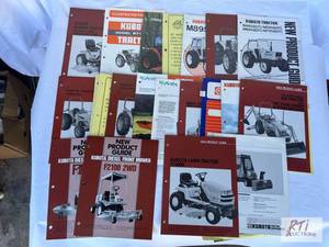 lot 86 image: Kubota tractor promotional material...