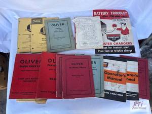 lot 90 image: Oliver shop manuals, parts manuals ...
