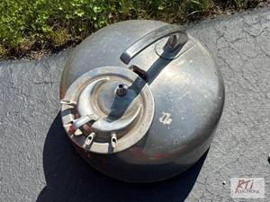 lot 112 image: Stainless steel surge milk can...