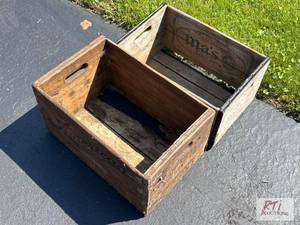 lot 114 image: (2) wooden crates...