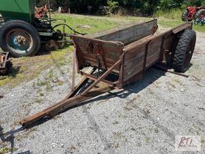 lot 128 image: Camp wood wagon approximately 12ft ...